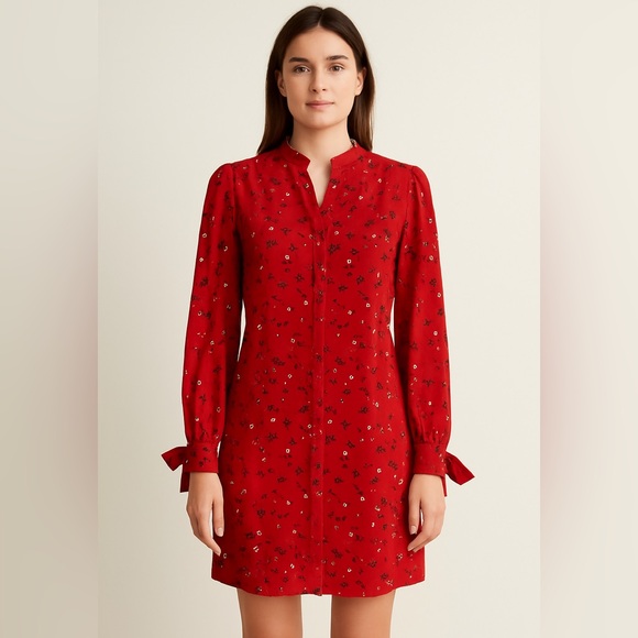 Banana Republic Factory Dresses & Skirts - Elegant Red Floral Dress